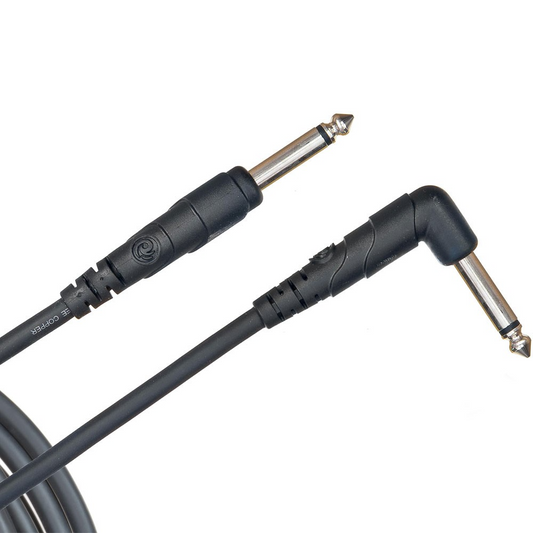 D'Addario Planet Waves Classic Series 20' Straight Right Angle Instrument Cable
