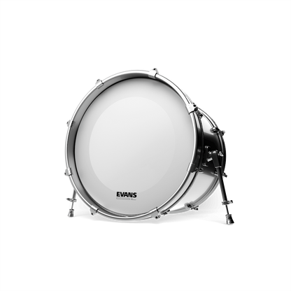 Evans EQ3 Resonant Coated White No Port 26" Bass Drum Head