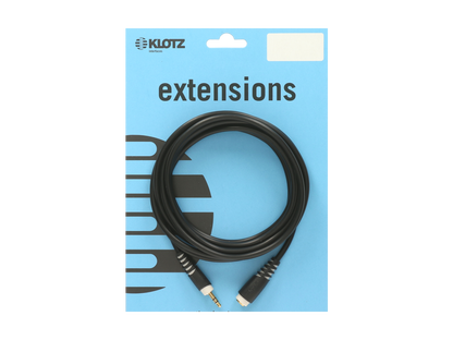 Klotz ASEX10300 Headphone extension 3.5mm Male and 3.5mm Female