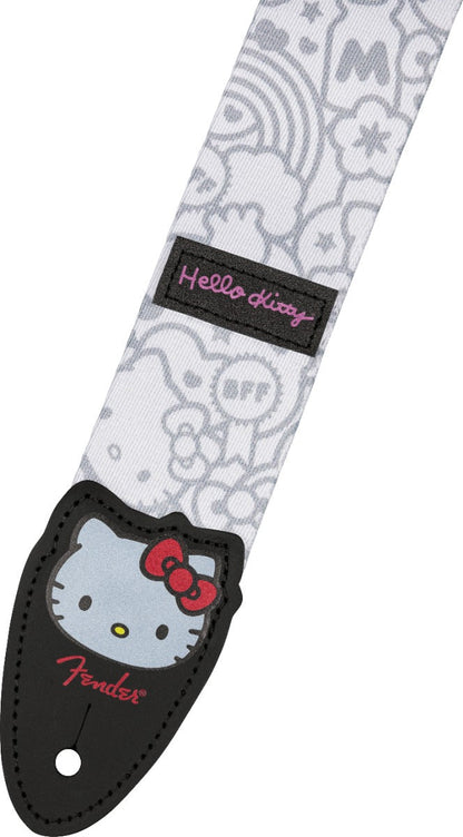 Fender x Hello Kitty White Poly Strap in White