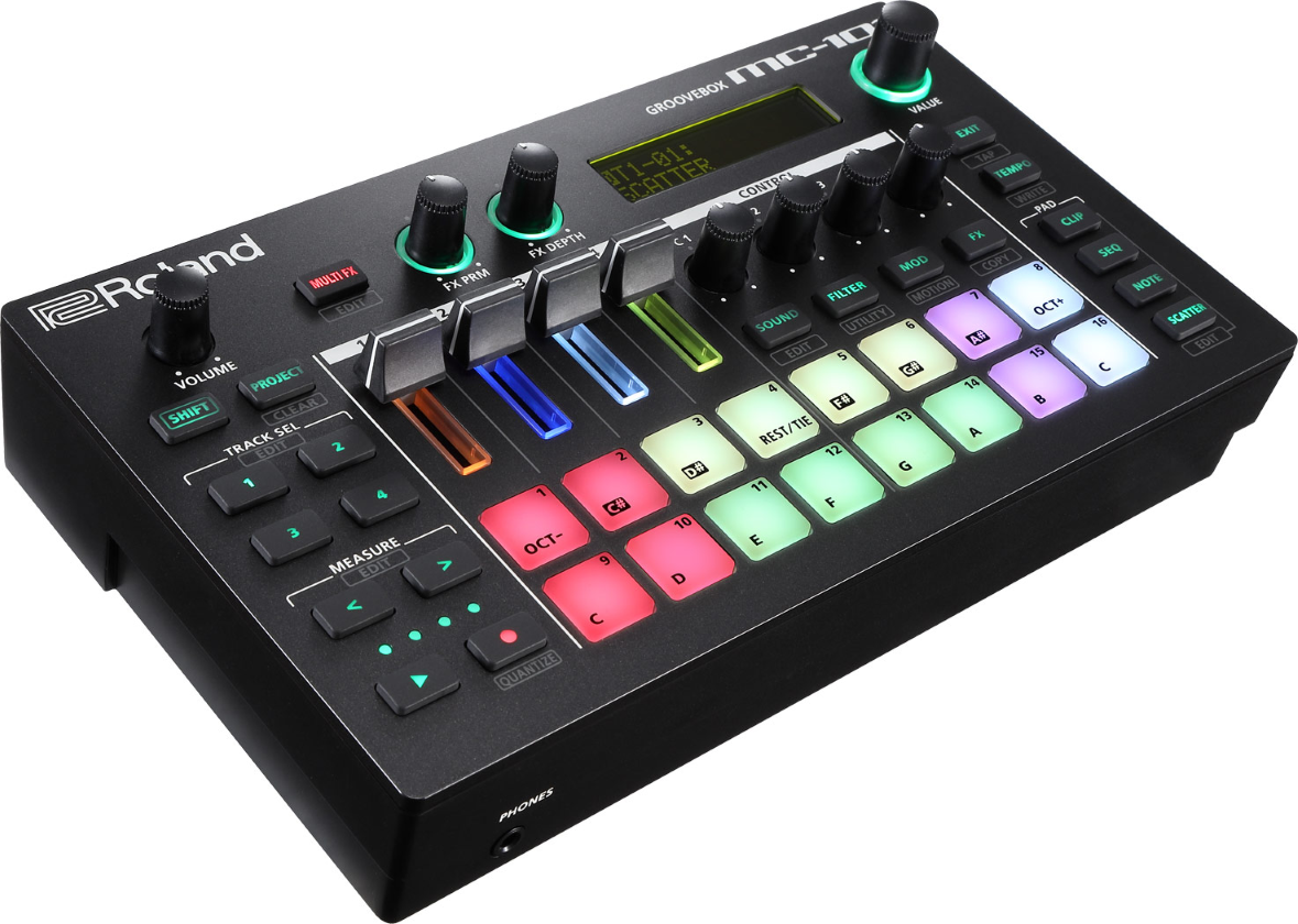 Roland MC101 Groovebox Compact Live Sequencer and Synth