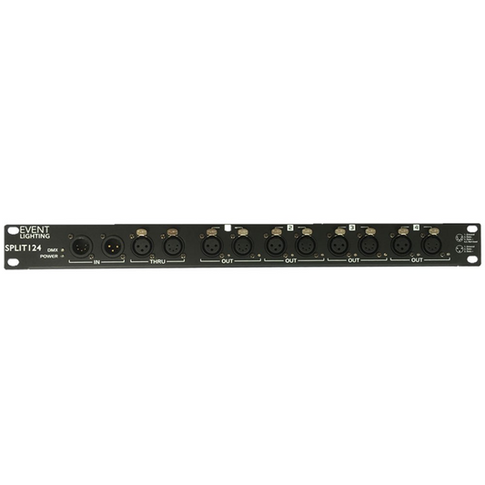 Event Lighting SPLIT 124 4 way DMX Splitter