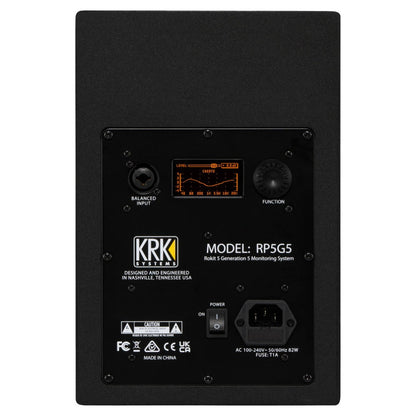 KRK ROKIT 5 Gen 5 Active 5” Two Way Studio Reference Monitor Single