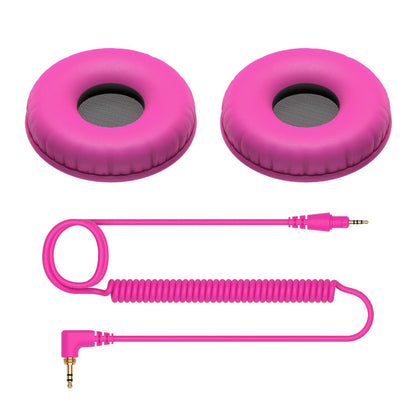 Pioneer DJ Coiled Cable And Ear Pads in Pink