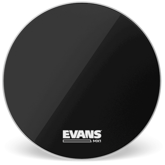 Evans MX1 Black Marching 26" Bass Drum Head