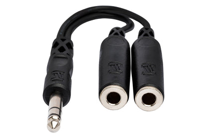 Hosa YPP-118 1/4" TRS to Dual 1/4" TRSF Y Cable (YPP118)