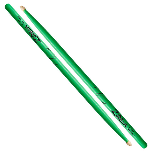 Zildjian 5A Acorn Neon Green Hickory Drumsticks
