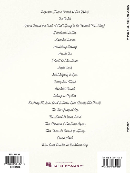Woody Guthrie for Ukulele