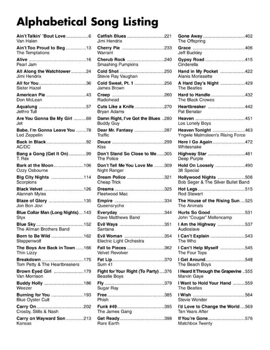 Guitar Tab White Pages Volume 3 Recorded Version Guitar Tab