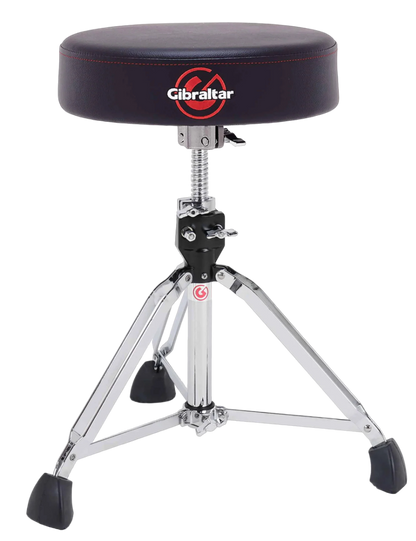 Gibraltar 9608 Double Braced 13" Round Drum Throne in Black