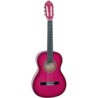 Valencia Series 100 3/4 Size Classical Guitar in Pink Sunburst