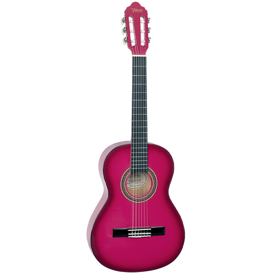 Valencia Series 100 3/4 Size Classical Guitar in Pink Sunburst