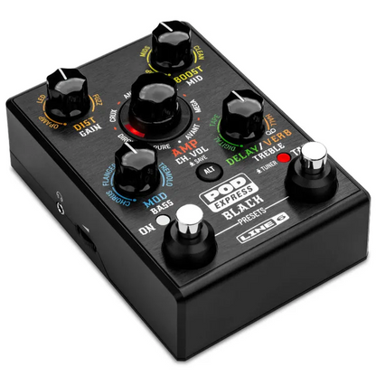 Line 6 POD Express Black Guitar Amp & Effects Processor Pedal