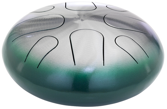 Pearl Percussion Awakening 8 Note A Minor Tongue Drum in Green Burst