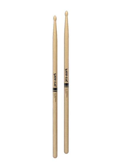 Promark Classic Forward 5A Lacquered Hickory Wood Tip Drumsticks