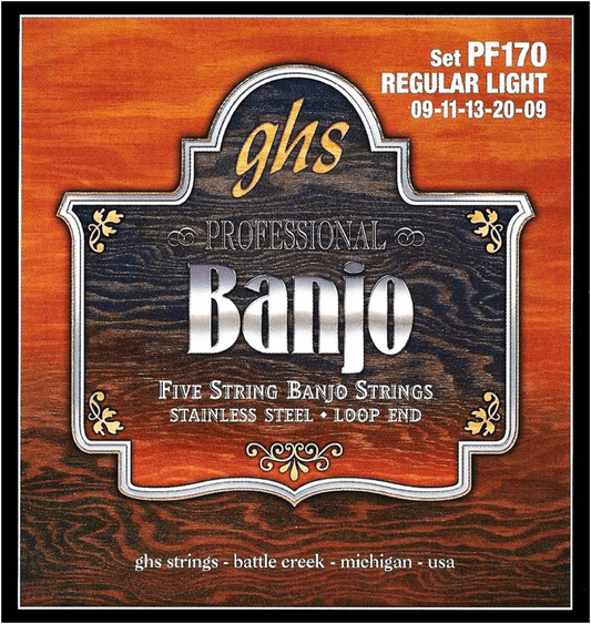 GHS PF170 5 String Banjo 9-20/9