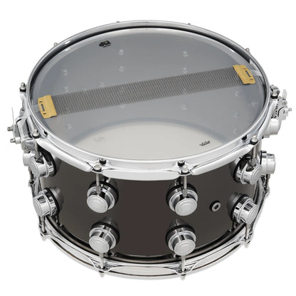 DW Collectors Series 8" x 14" Black Nickel Over Brass Snare Drum