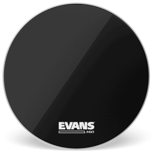 Evans MX1 Black Marching 22" Bass Drum Head
