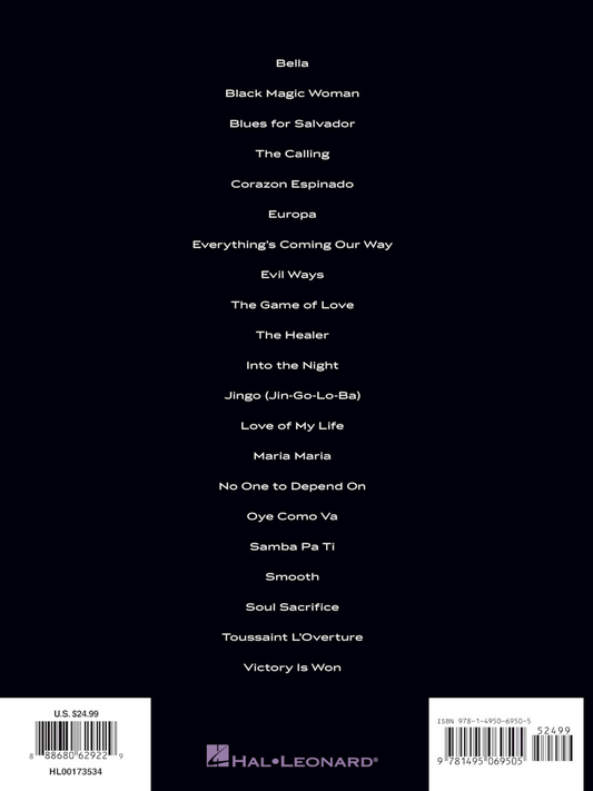 Santana Guitar Anthology Guitar Tab