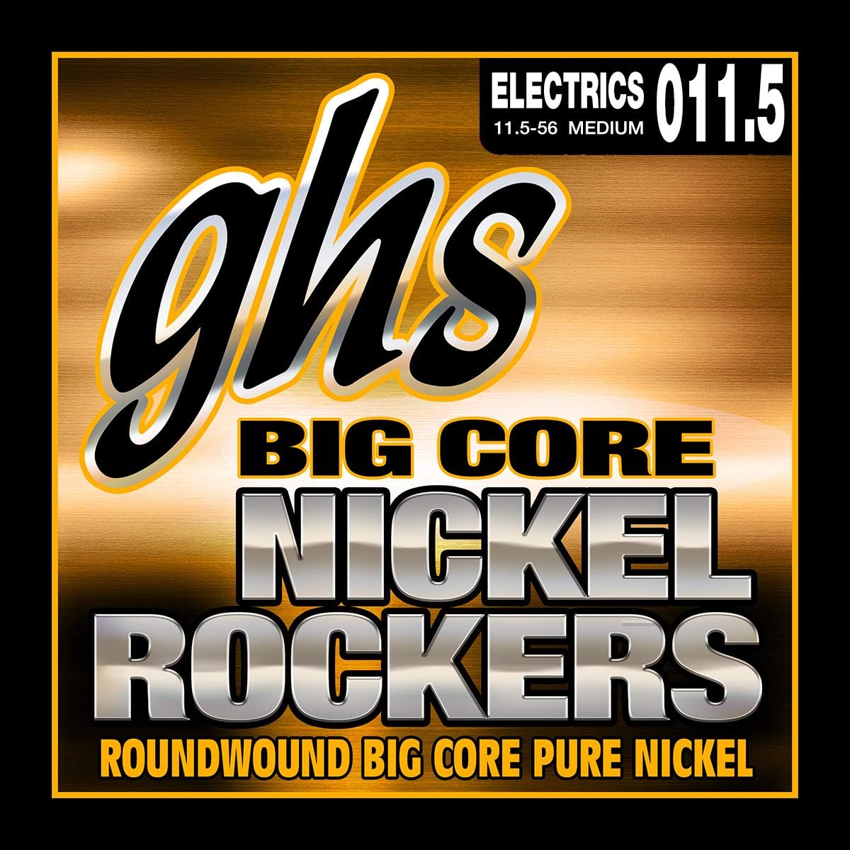 GHS BCM Big Core Nickel Rockers Electric Guitar Strings Medium 11.5-56 Gauge
