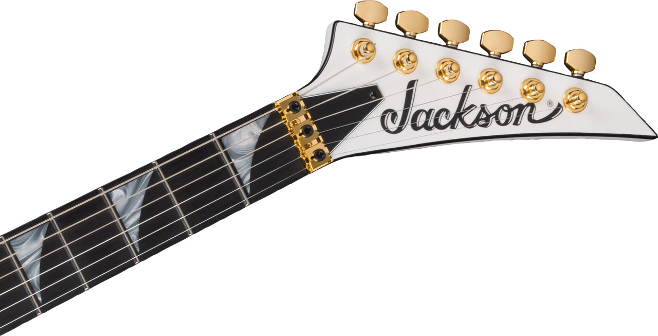 Jackson MJ Series Rhoads RR24MG in White with Black Pinstripes