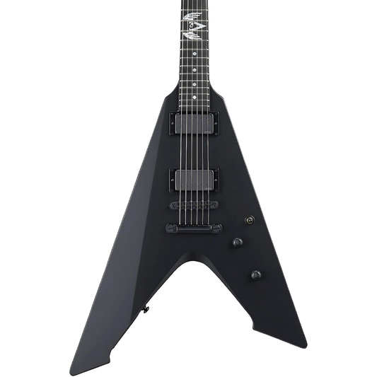 ESP LTD James Hetfield Vulture Electric Guitar in Black Satin