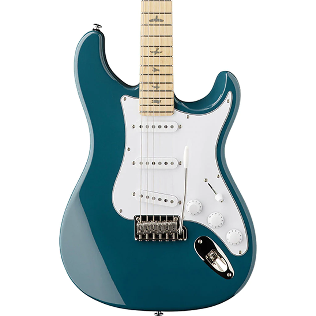PRS SE Silver Sky Maple in Nylon Blue