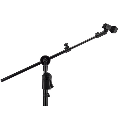 Hercules EZ Clutch Tripod Telescoping Hideaway 2 in 1 Boom Microphone Stand