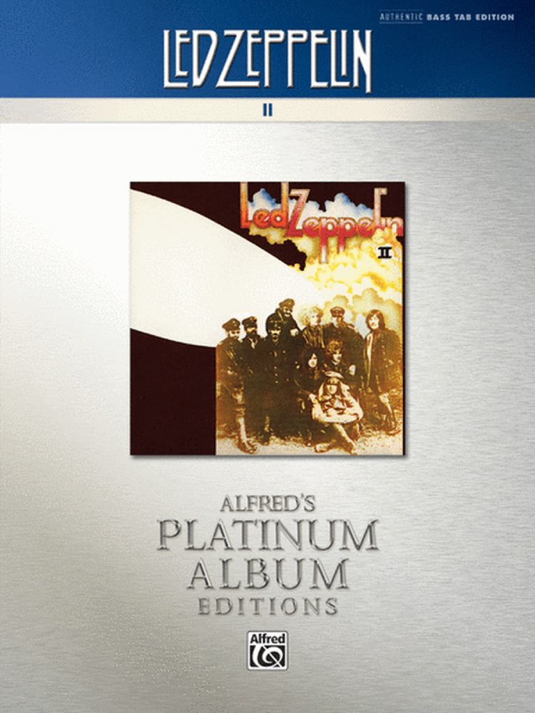 Led Zeppelin II Authentic Bass TAB Alfred's Platinum Album Editions