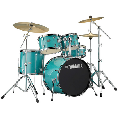 Yamaha Rydeen Fusion 5-Piece Drum Kit in Turquoise Glitter