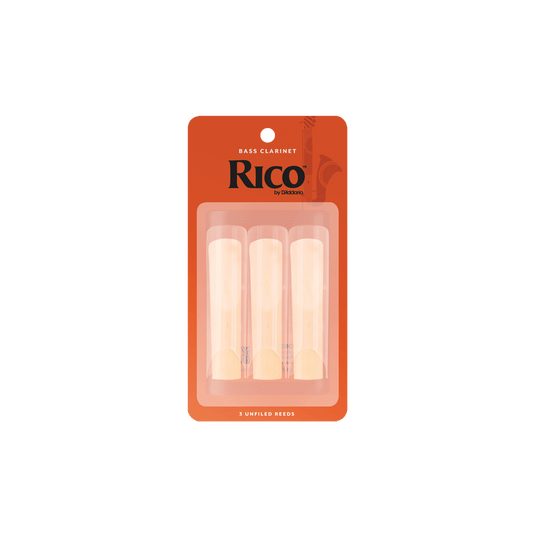 Rico By D'Addario Strength 2.0 3 Pack Bass Clarinet Reeds