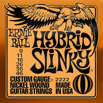 Ernie Ball Hybrid Slinky Nickel Wound Electric Guitar Strings 9-46 Gauge