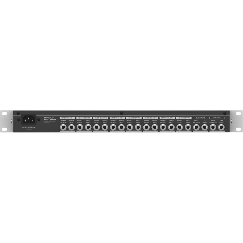 Behringer Powerplay HA80008 Channel Headphone Mixing & Distribution Amp