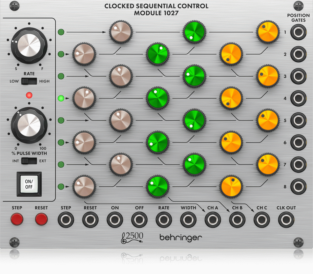 Behringer 1027 Clocked Sequential Control Eurorack Module