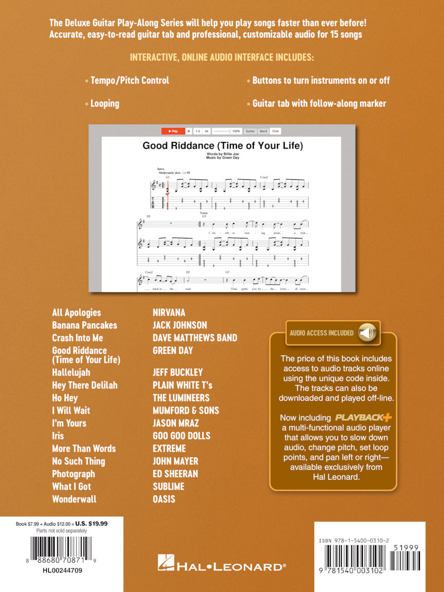 Acoustic Songs Deluxe Guitar Playalong Volume 3 BK/OLA