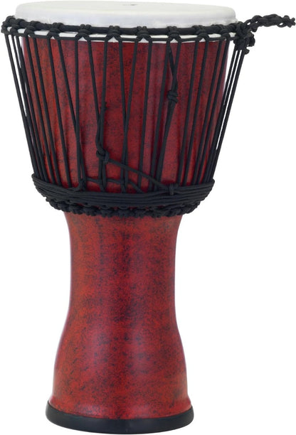 Pearl Percussion 7" Synthetic Shell Rope Tuned Djembe in Molten Scarlet