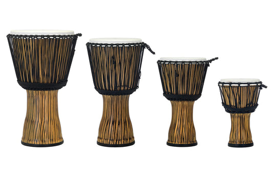 Pearl Percussion 10" Synthetic Shell Rope Tuned Djembe in Zebra Grass