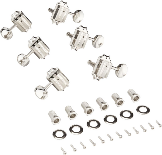 Grover Machine Heads 6 In Line 136N in Nickel
