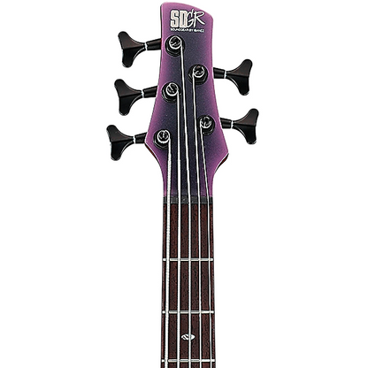 Ibanez SR505E 5-String Bass Guitar in Black Aurora Burst