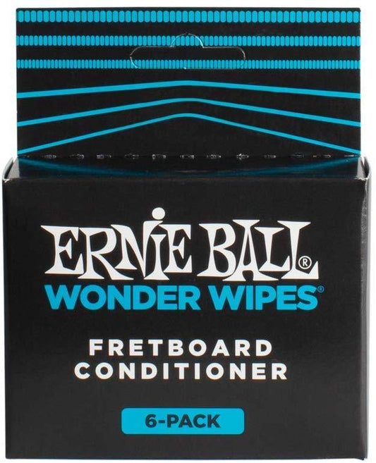 Ernie Ball Fretboard Conditioner Wonder Wipes 6 Pack