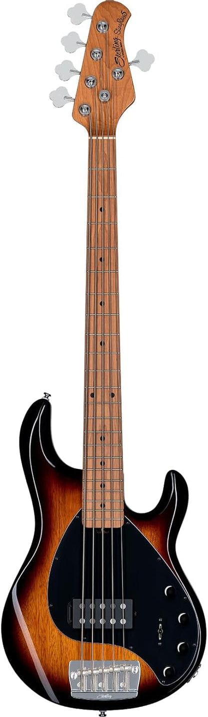 Sterling By Music Man StingRay 5 Bass Guitar in Vintage Sunburst