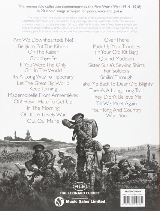 Songs Of The Great War PVG