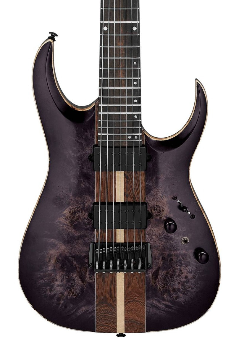 Ibanez RGA217P1PB 7 String Electric Guitar in Deep Twilight Burst Low Gloss