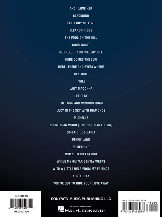 The Beatles Original Keys for Singers