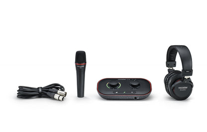 Focusrite Vocaster One Studio essential podcasting kit