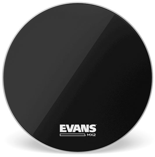 Evans MX2 Black Marching 30" Bass Drum Head