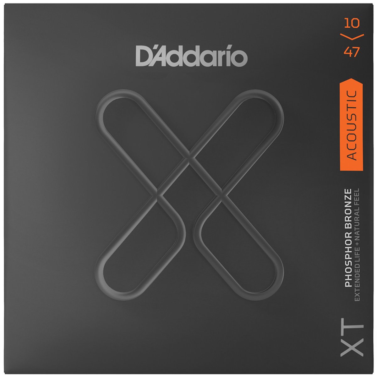 D'Addario XT Phosphor Bronze Acoustic Guitar Strings 6 String Light 10-47 Gauge