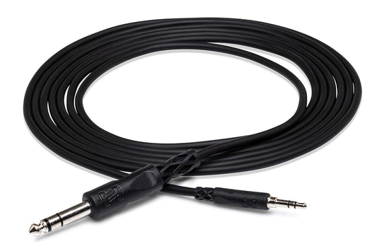 Hosa CMS105 3.5 mm TRS to 1/4" TRS Stereo Interconnect Cable 5 Feet