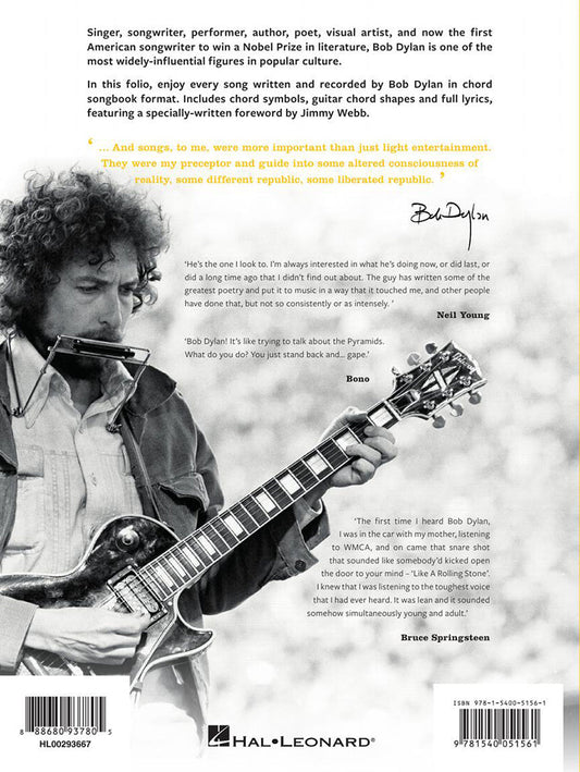 Bob Dylan Complete Guitar Chords Lyrics