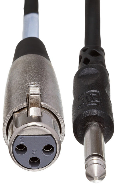 HOSA PXF103 Unbalanced Interconnect Cable XLR3F to 1/4" TS 3Ft